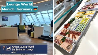 Airport Lounge World Munich airport Germany Food Lounge review [upl. by Ennaecarg]