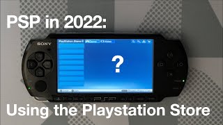 PSP in 2022 How to use the Playstation Store [upl. by Nnylanna666]