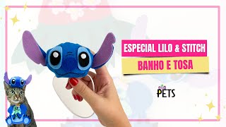 124 Moda Pet Especial Lilo amp Stitch  Chapéu Stitch Banho e Tosa [upl. by Smith66]