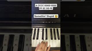 Somethin Stupid 🤓  Frank Sinatra  shorts pianotutorial music  shel1018 Like 👍 Subscribe [upl. by Yerok]