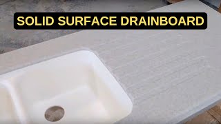 Solid Surface Sink Drainboard [upl. by Islek98]