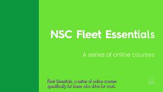 Fleet Essentials Safety Training from NSC  15 Second Video [upl. by Noeruat]