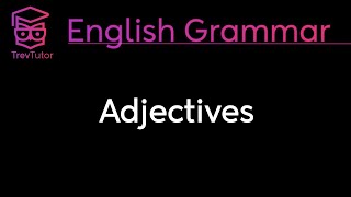 ATTRIBUTIVE and PREDICATE ADJECTIVES  ENGLISH GRAMMAR [upl. by Hedaza543]