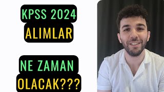 KPSS 2024 MEMUR ALIMLARI NE ZAMAN OLACAK [upl. by Ancelin]