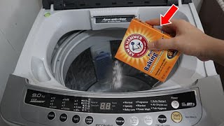 How To CLEAN Your Washing Machine Using Baking Soda  Quick amp Easy [upl. by Bigg]