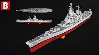 Giant LEGO USS Iowa Battleship Custom Build [upl. by Airdua]