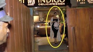 Ileana DCruz spotted at Indigo Delicatessan Restaurant in Mumbai [upl. by Jamnes]