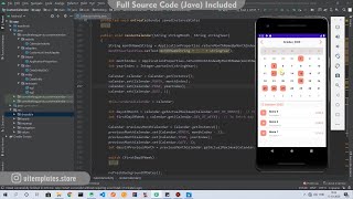 Custom Calendar Plugin for Android Java With Full Source Code [upl. by Sachi327]