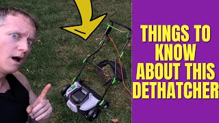 Electric Dethatcher and Scarifier Review [upl. by Nelson]