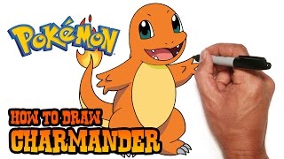 How to Draw Charmander  Pokemon [upl. by Lovering]