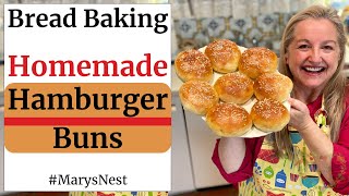 Best Homemade Hamburger Buns Recipe Ever [upl. by Newberry962]