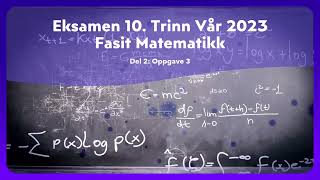 Eksamen 10 Trinn Vår 2023 Del 2 [upl. by Yoshi]