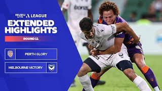 Perth Glory v Melbourne Victory  Extended Highlights  Isuzu UTE ALeague 202324  Round 11 [upl. by Irb427]