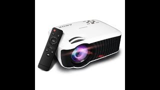 Review on ABOX 2200 Video Projector GooBang Doo Multimedia Support 1080p [upl. by Livy]