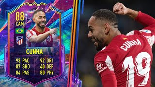 HIS DRIBBLING IS UNREAL 🔥 88 Future Stars Matheus Cunha FIFA 22 Player Review [upl. by Treat]