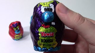 Opening 4 YOWIE Surprise Toy Chocolate Eggs [upl. by Doe]