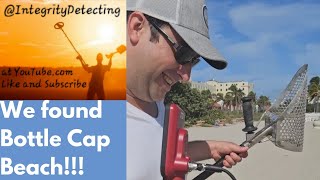 Metal detecting Hollywood Beach Florida with my buddy Rob ⚠️ Warning Bottle Caps [upl. by Noived]