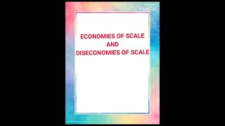 Economies of scale and Diseconomies of scalenotes [upl. by Warder693]