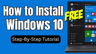 How to Install Windows 10 in 2024 Step By Step Tutorial [upl. by Aicinoid]