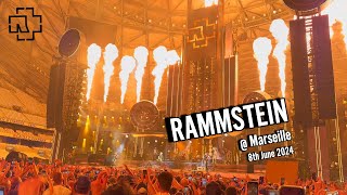 Rammstein  Live  Sonne  Marseille June 8th 2024  Feuer [upl. by Jared]