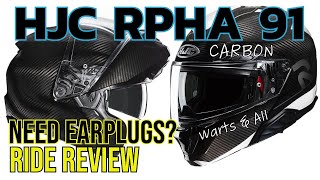 HJC RPHA 91 Review  Really Quiet Enough To Ride Without Ear Protection  Quieter Than A Schuberth [upl. by Junina]