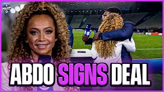 OFFICIAL Kate Abdo signs 4year exclusive contract extension with CBS Sports ❤️ [upl. by Nerhe]