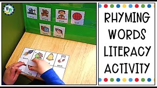 RHYMING WORDS LITERACY ACTIVITY KindergartenGrade 1 [upl. by Ynohtnaluap]