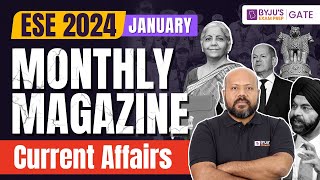 Monthly Current Affairs For ESE 2024  January 2023 Current Affairs  UPSC ESEIES 2024 Preparation [upl. by Euqinomod790]