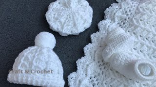 Easy crochet baby hatcraft amp crochet hat 606 [upl. by Adas347]