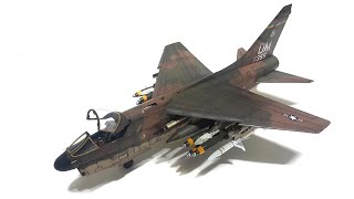 A7D Corsair II  133 scale paper model made from GPM 067 magazine [upl. by Jesselyn130]