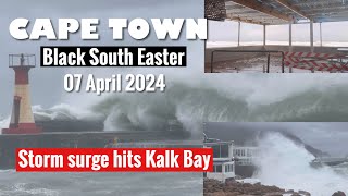 Cape Town Black South Easter  Storm surge in Kalk Bay 07 April 2024 [upl. by Kareem105]