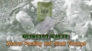 QuikClot Gauze CE Marked  packing and soak through procedures [upl. by Clarkin]