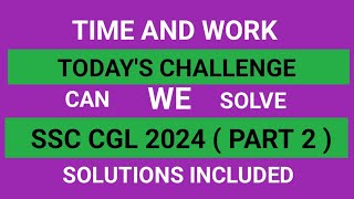 TIME AND WORK TAMIL  PIPES AND CISTERNS TAMIL  CGL 2024 QUESTIONS TAMIL [upl. by Ivek]