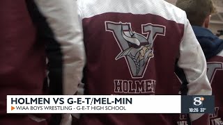 High School Wrestling Holmen vs GETMelMin [upl. by Edahc]