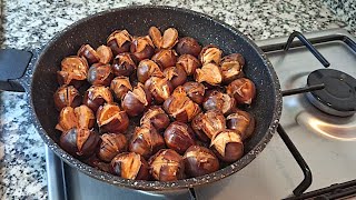 Tavada Kestane Nasıl Yapılır  Kestane Nasıl Pişirilir  Pratik Yemek Tarif  How to Cook Chestnuts [upl. by Stambaugh341]