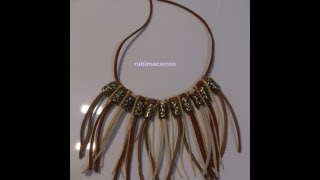 DIY Como hacer un collar Indio [upl. by Seel340]