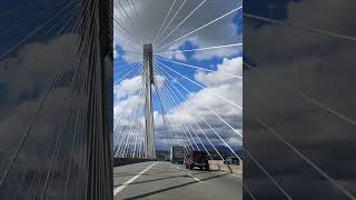 Stunning Bridge Port Mann bridge Canada shorts [upl. by Aloibaf]