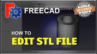 FreeCAD How To Edit STL Tutorial [upl. by Kecaj]