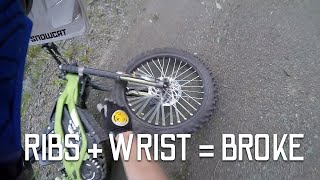 HOW I BROKE MY RIBS AND WRIST SUR RON OFF ROAD [upl. by Nalyorf]