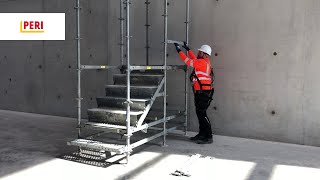 PERI UP Scaffolding Stair Tower Demonstration  PERI UK [upl. by Richard836]