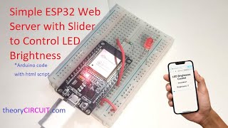 Simple ESP32 Web Server with Slider to Control LED Brightness [upl. by Clougher81]