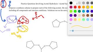 Help on Acetal Hydrolysis Practice Questions [upl. by Nataniel]