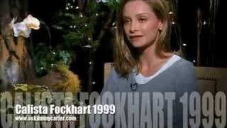 Calista Flockhart 1999 with Jimmy Carter [upl. by Arinayed343]