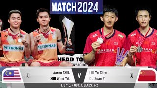 MATCH 2024  Aron ChiaSoh Wooi Yik vs LIU Yu ChenOu Xuan Yi [upl. by Malloy]