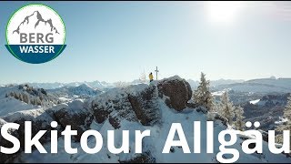 Skitour Allgäu  Heidekopf und Siplingerhorn von Balderschwang  Freeride [upl. by Ylas]