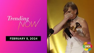 Taylor Swift makes history at 2024 Grammy Awards [upl. by Durand393]