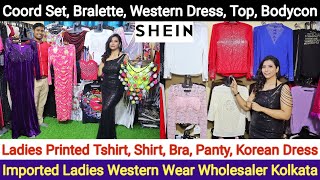 Imported Coord Set Bralette Western Dress Top Bodycon Party Wear Dress Wholesaler in Kolkata [upl. by Aihpos]