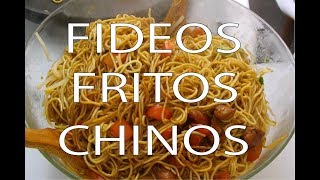 Fideos Fritos Chinos con Pollo Fácil y Rápido [upl. by Carr]