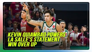 Kevin Quiambao powers La Salle to statement win over UP [upl. by Gerri]