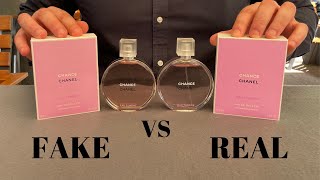 Fake vs Real Chanel Chance Eau Tendre Perfume [upl. by Seidler]